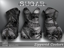 SUGAR Zippered Couture WEBBED LACE