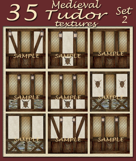 35 medieval tudor textures set 2