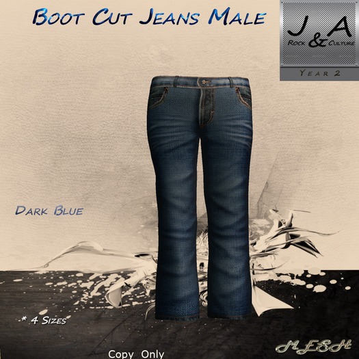 Boot Cut Jeans Dark Blue