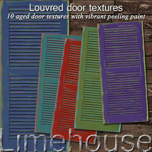 Louvred door textures