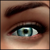 Eye aqua blue cyan