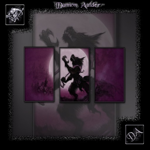 NuTec: Purple Moon Rage Wall Art