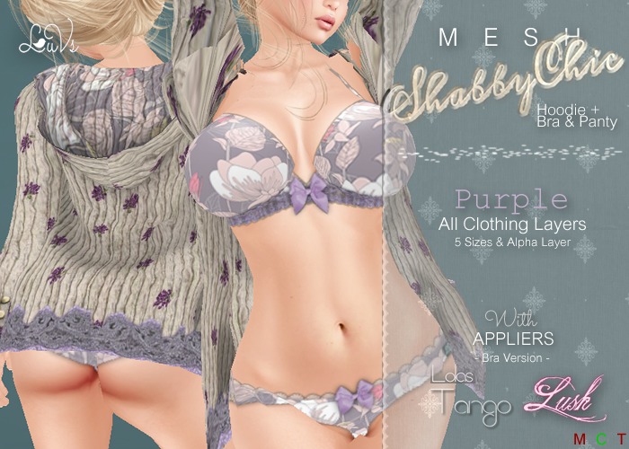 [LuVs] ShabbyChic Cardi Set Purple + Tango Lush Appliers