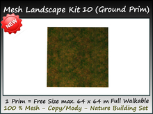 Mesh Landscape kit 10 new texture all sizes=1 Prim copy-mody