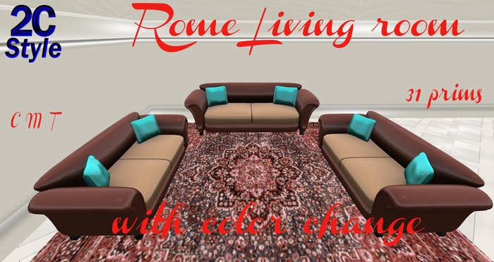 2C STYLE-- Rome Living room