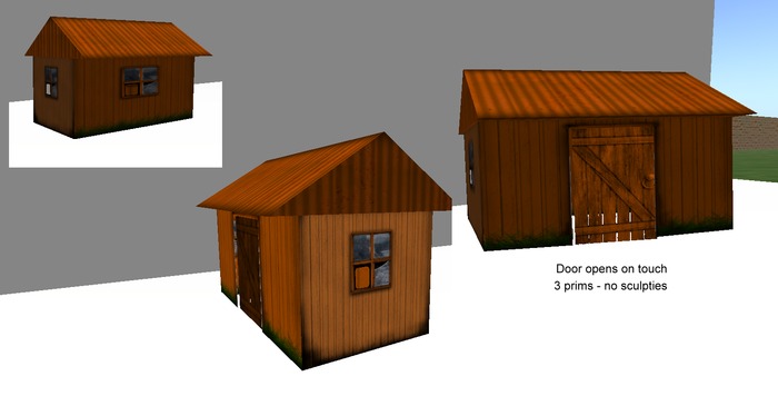Garden Hut with Door Opens On Touch