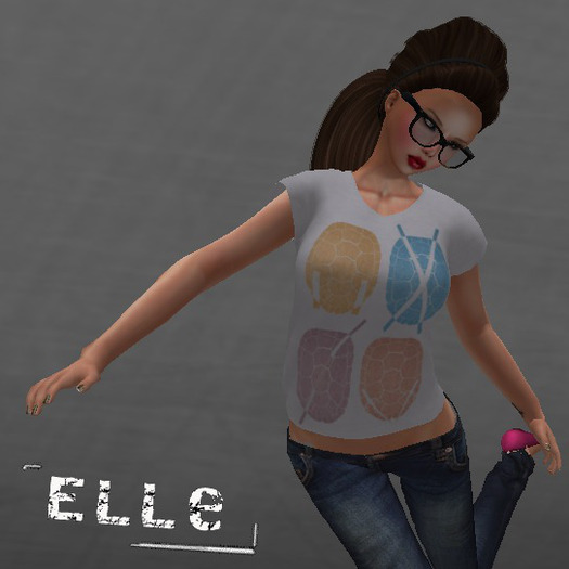 [Elle] MESH Ladies TMNT T