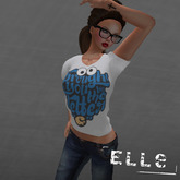 [Elle] MESH Ladies Letter C T