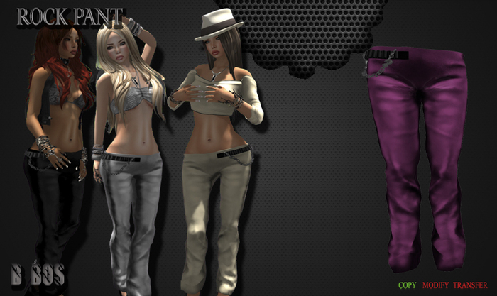 B BOS -Rock Pant-Pink-