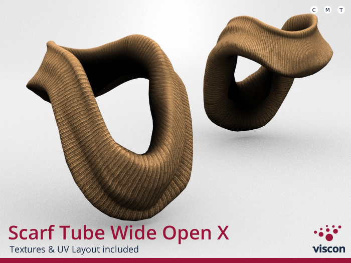 *viscon* Mesh Scarf Tube Wide Open X