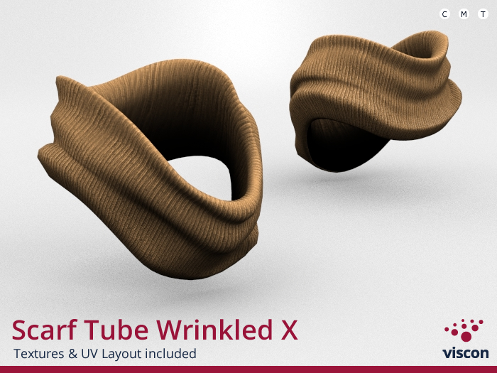 *viscon* Mesh Scarf Tube Wrinkled XT