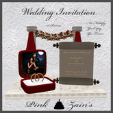 Wedding Invitation - Ringbox-Red [Boxed]