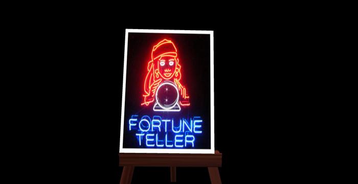 Neon Fortune Teller Sign 4 Sale