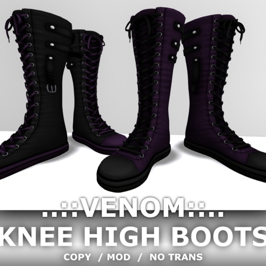 ..::VENOM::.. MESH KNEE HIGH SNEAKERS WITH STRAPS
