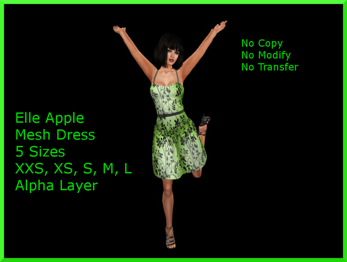 Elle Apple Mesh Dress