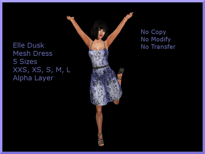 Elle Dusk Mesh Dress