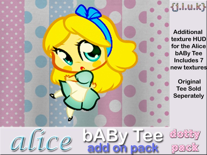 {j.l.u.k} bABy Tee - Alice Dotty Pack