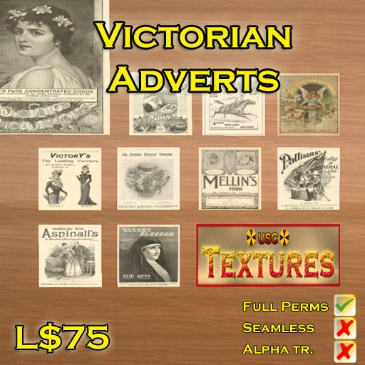 USC Textures - Victorian Adverts 