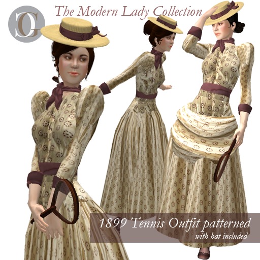 *GC* 1899 Tennis outfit paterned