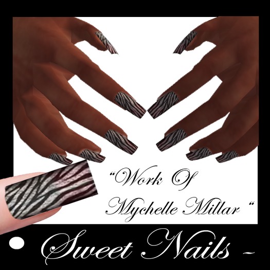 Long Nails 05 Colllection Zebra