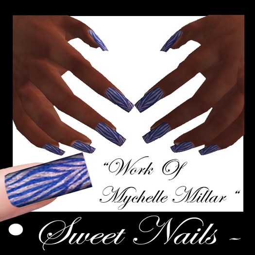 Long Nails 09 Colllection Zebra 
