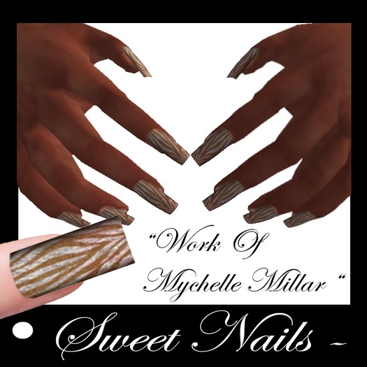 Long Nails 10 Colllection Zebra 