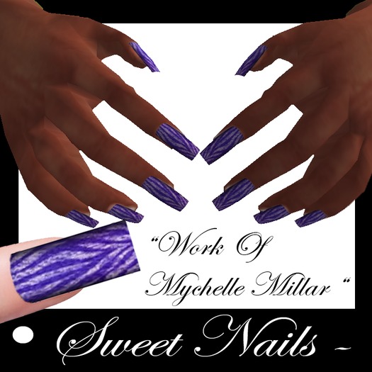 Long Nails 12 Colllection Zebra 