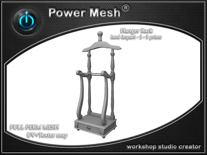 - { POWER MESH } - Full Perm Hanger Rack