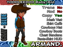 --ARMAND-- COWBOY - GRAY-BLUE
