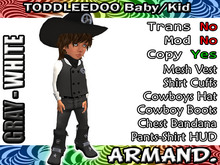 --ARMAND-- COWBOY - GRAY-WHITE