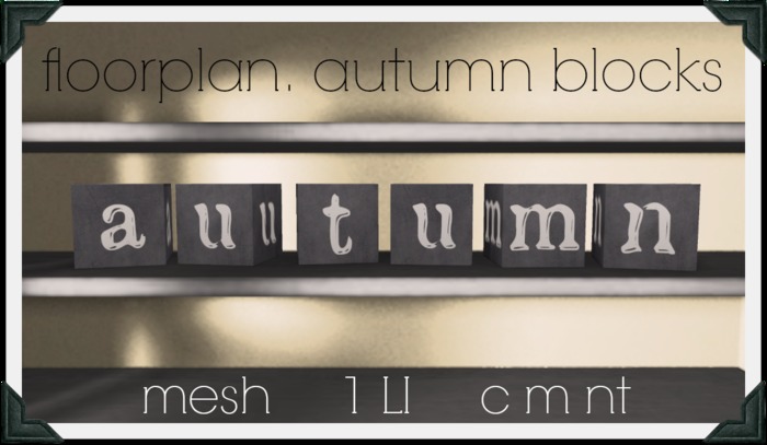 floorplan. autumn blocks [ boxed ]