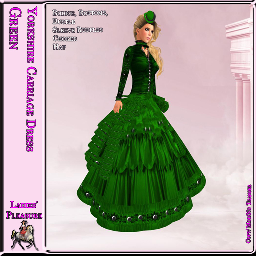 ~LP~Yorkshire Carriage Dress (Boxed) Green