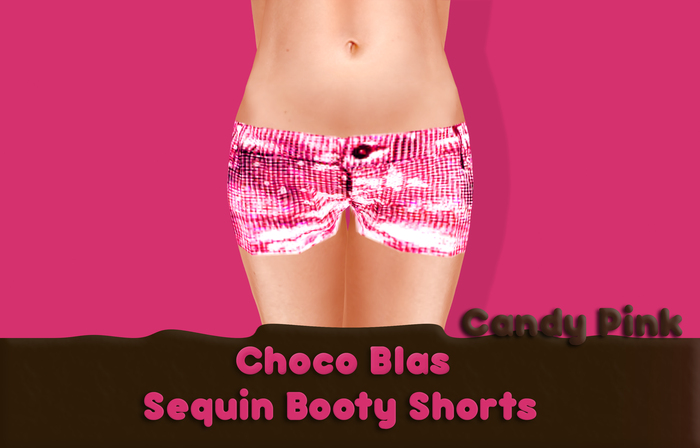C&B Sequin Booty Shorts (Candy Pink)