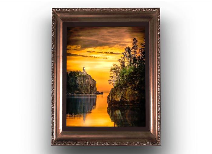 Beautiful Sunset Mountain Lake