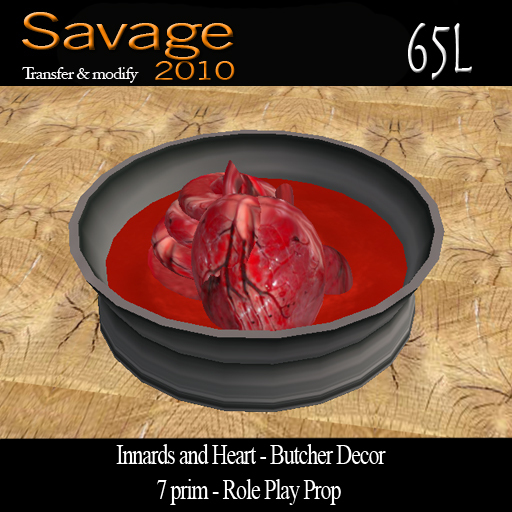 Innards and Heart - Butcher Decoration