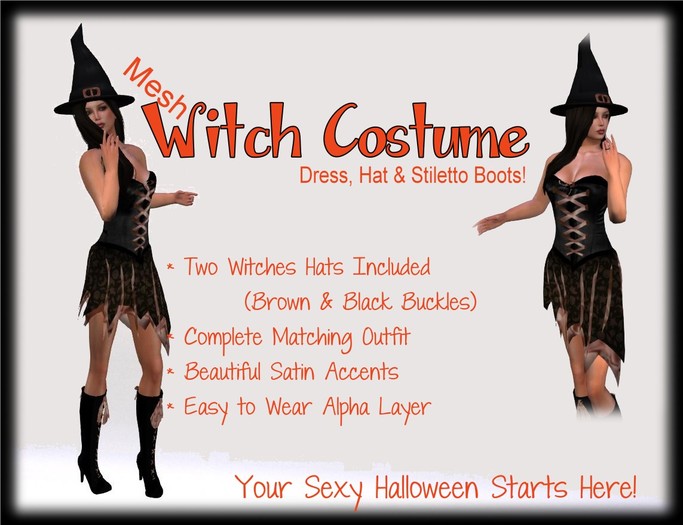 *ZK* Witch Costume - Style 1 (Brown)
