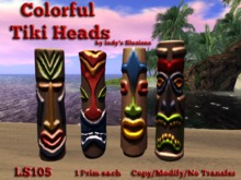 Tiki Heads by Indy