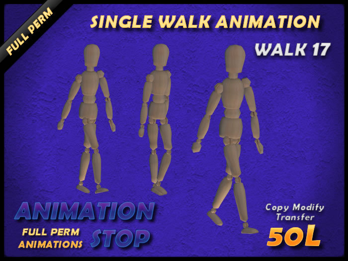 Animation Stop - Walk 17 Full Perm Box