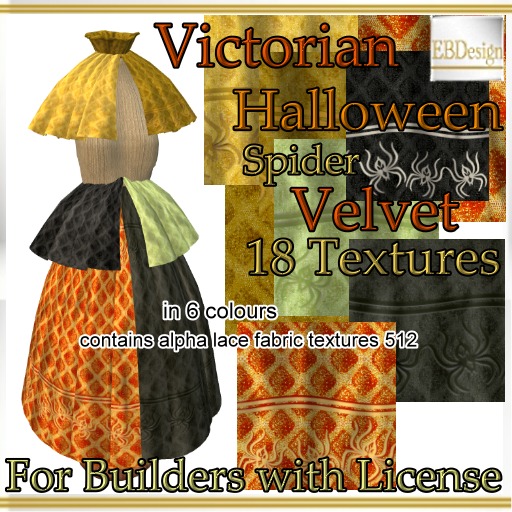 EBDesign - Victorian Halloween Spider Velvet