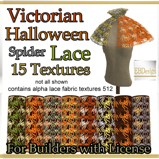 EBDesign - Victorian Halloween Spider Lace