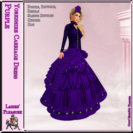 ~LP~Yorkshire Carriage Dress (Boxed) Purple