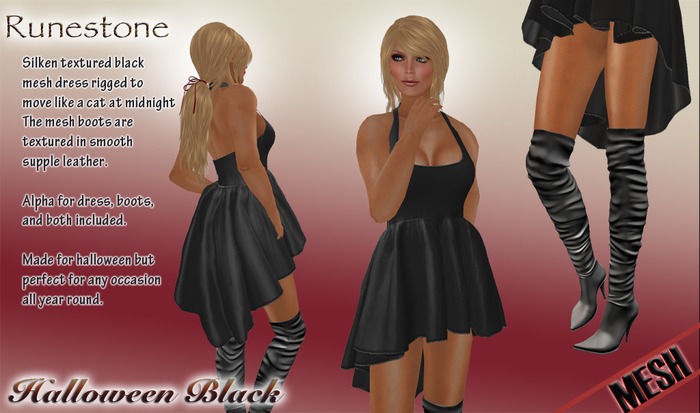 Black Halloween High-Low Mesh Dress