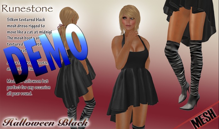 High-Low Mesh Dress w/boots Demo
