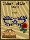 *Goddess* Nikita Steel Blue Mesh Mask