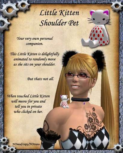 Little Kitten - shoulder pet