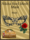 *Goddess* Nikita Steel Black Mesh Mask