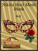 *Goddess* Nikita Steel Red Mesh Mask