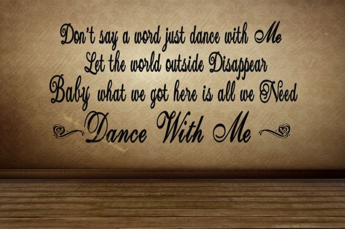Dance With Me Wall Decal