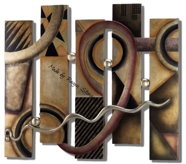 Abstract Wall Art Gold_Black