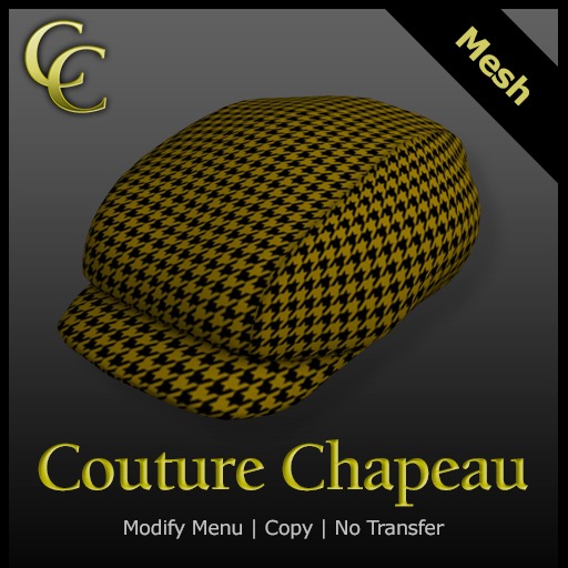 CC Newsboy Herringbone Yellow (Mesh)